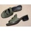 Hermes Heel 4.5cm Mona Sandals Olive Green 2019