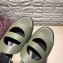 Hermes Heel 4.5cm Mona Sandals Olive Green 2019