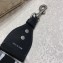 Christian Dior Shoulder Strap in Black and White Embroidered Canvas