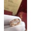 Cartier Real 18K love ring diamond-paved small Pink Gold