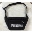 Balenciaga Front Logo Nylon Explorer Belt Pack Bag Black