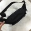 Balenciaga Nylon Explorer Belt Pack Bag Front Logo Label Black