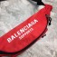 Balenciaga Nylon World Food Programme Double Belt Pack Bag Red