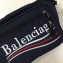 Balenciaga Nylon Explorer Belt Pack Bag Political Campain Logo Navy Blue