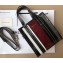 Balenciaga Bazar Shopper XXS Shopping Tote Bag Black/White/Burgundy