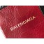 Balenciaga Bazar Shopper XXS Shopping Tote Bag Black/White/Burgundy