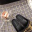 Chanel Striped and CC Logo Mules Slides Slipper Sandals Black 2019