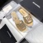 Chanel Stitching CC Logo Mules Gold 2019