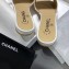 Chanel Stitching CC Logo Mules White 2019