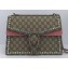 Gucci Crystal GG Supreme Canvas Dionysus Medium Shoulder Bag 403348/400235 Pink