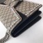 Gucci Crystal GG Supreme Canvas Dionysus Medium Shoulder Bag 403348/400235 Black