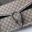 Gucci Crystal GG Supreme Canvas Dionysus Medium Shoulder Bag 403348/400235 Black