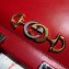 Gucci Zumi Smooth Leather Small Top Handle Bag 569712 Red 2019