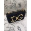 Dolce & Gabbana Baroque DG Girls Shoulder Bag In Leather Glitter Black 2019