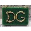 Dolce & Gabbana Baroque DG Girls Shoulder Bag In Leather Glitter Green 2019