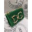 Dolce & Gabbana Baroque DG Girls Shoulder Bag In Leather Glitter Green 2019