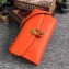 Dolce & Gabbana Padlock Flower Chain Clutch Bag Orange 2019