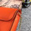 Dolce & Gabbana Padlock Flower Chain Clutch Bag Orange 2019