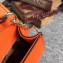 Dolce & Gabbana Padlock Flower Chain Clutch Bag Orange 2019