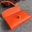 Dolce & Gabbana Padlock Flower Chain Clutch Bag Orange 2019