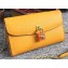 Dolce & Gabbana Padlock Flower Chain Clutch Bag Yellow 2019