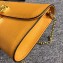 Dolce & Gabbana Padlock Flower Chain Clutch Bag Yellow 2019