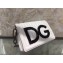 Dolce & Gabbana Black Crystal DG Girls Shoulder Bag In Quilted Nappa Leather White