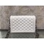 Dolce & Gabbana Crystal DG Girls Shoulder Bag In Quilted Nappa Leather White