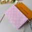 Louis Vuitton Monogram Canvas Pochette Double Zip Bag M67561 Rouge 2019
