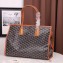 Goyard Sac Marquises Zippered Tote Bag Brown