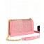 Chanel Embroidered Chevron Boy Medium Flap Bag Pink 2019