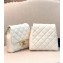 Chanel Lambskin with Imitation Pearls Side Pack Bag AS0614 White 2019