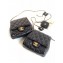 Chanel Lambskin with Imitation Pearls Side Pack Bag AS0614 Black 2019
