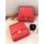 Chanel Lambskin with Imitation Pearls Side Pack Bag AS0614 Red 2019