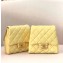Chanel Lambskin with Imitation Pearls Side Pack Bag AS0614 Yellow 2019