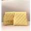 Chanel Lambskin with Imitation Pearls Side Pack Bag AS0614 Yellow 2019