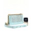 Chanel Embroidered Chevron Boy Small Flap Bag Light Blue 2019