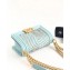 Chanel Embroidered Chevron Boy Small Flap Bag Light Blue 2019