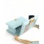 Chanel Embroidered Chevron Boy Small Flap Bag Light Blue 2019