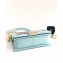 Chanel Embroidered Chevron Boy Medium Flap Bag Light Blue 2019
