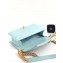 Chanel Embroidered Chevron Boy Medium Flap Bag Light Blue 2019