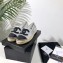 Chanel Stitching CC Logo Espadrilles Black/Mesh Silver