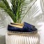 Chanel Stitching CC Logo Espadrilles Blue