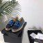 Chanel Stitching CC Logo Espadrilles Cyan