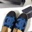 Chanel Stitching CC Logo Espadrilles Cyan