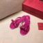 Valentino Rockstud Jelly Bow PVC Thong Flip Flops Fuchsia