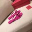 Valentino Rockstud Jelly Bow PVC Thong Flip Flops Fuchsia