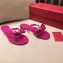 Valentino Rockstud Jelly Bow PVC Thong Flip Flops Fuchsia