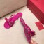 Valentino Rockstud Jelly Bow PVC Thong Flip Flops Fuchsia