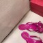 Valentino Rockstud Jelly Bow PVC Thong Flip Flops Fuchsia